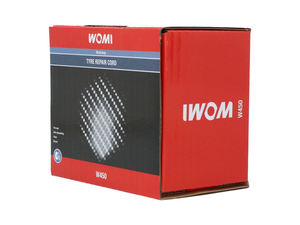 60 MECHES DE REPARATION PNEUS DE VOITURE 10CM WOMI W450