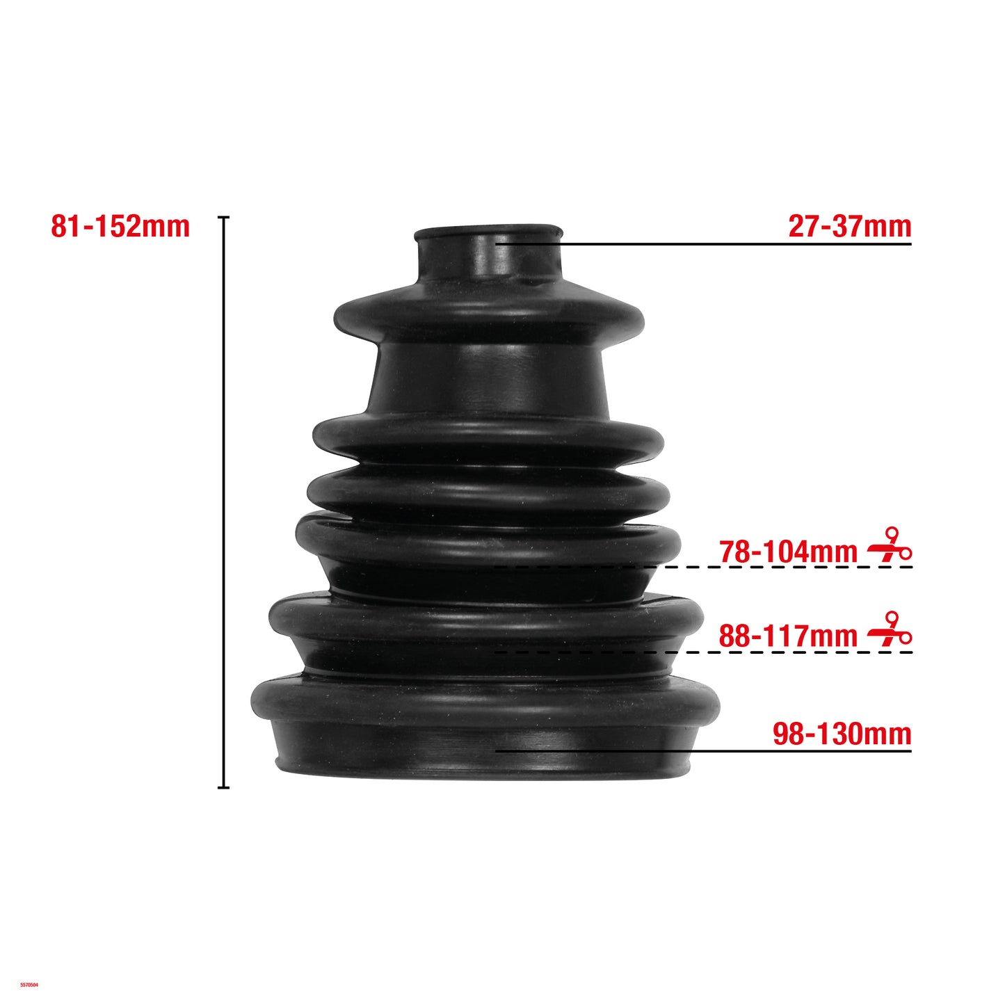 KIT SOUFFLET DE CARDAN MAXI UNIVERSEL W504