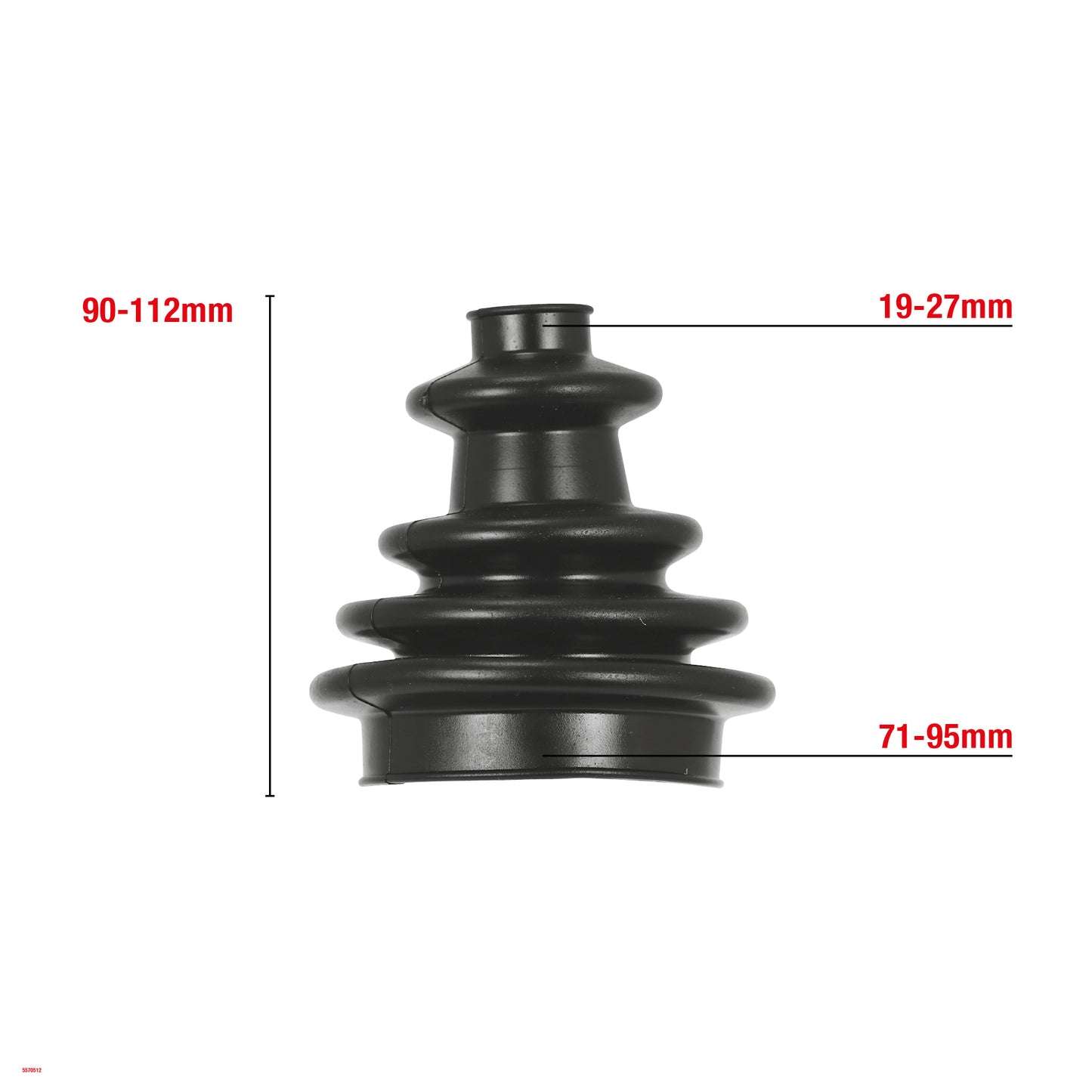 SOUFFLET DE CARDAN SEMI ORIGINAL 106MM W512