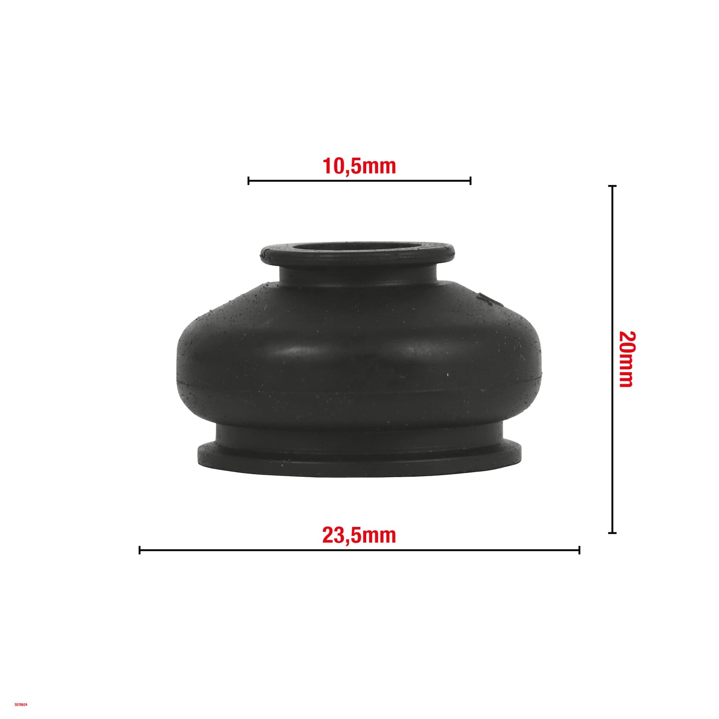 SOUFFLET DE ROTULE DE SUSPENSION 10,5X23,5X20MM G10.5 WOMI W624 BOITE DE 10