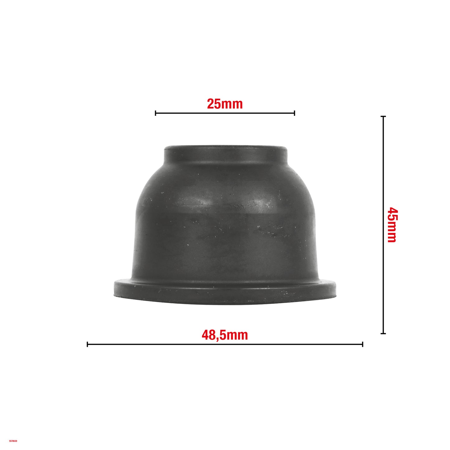 SOUFFLET DE ROTULE DE SUSPENSION 48.5X45MM G25 BOITE DE 10