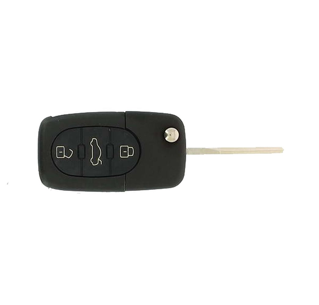 COQUE CLE ADAPTABLE AUDI 3 BOUTONS LAME FRAISEE RETRACTABLE 8MM