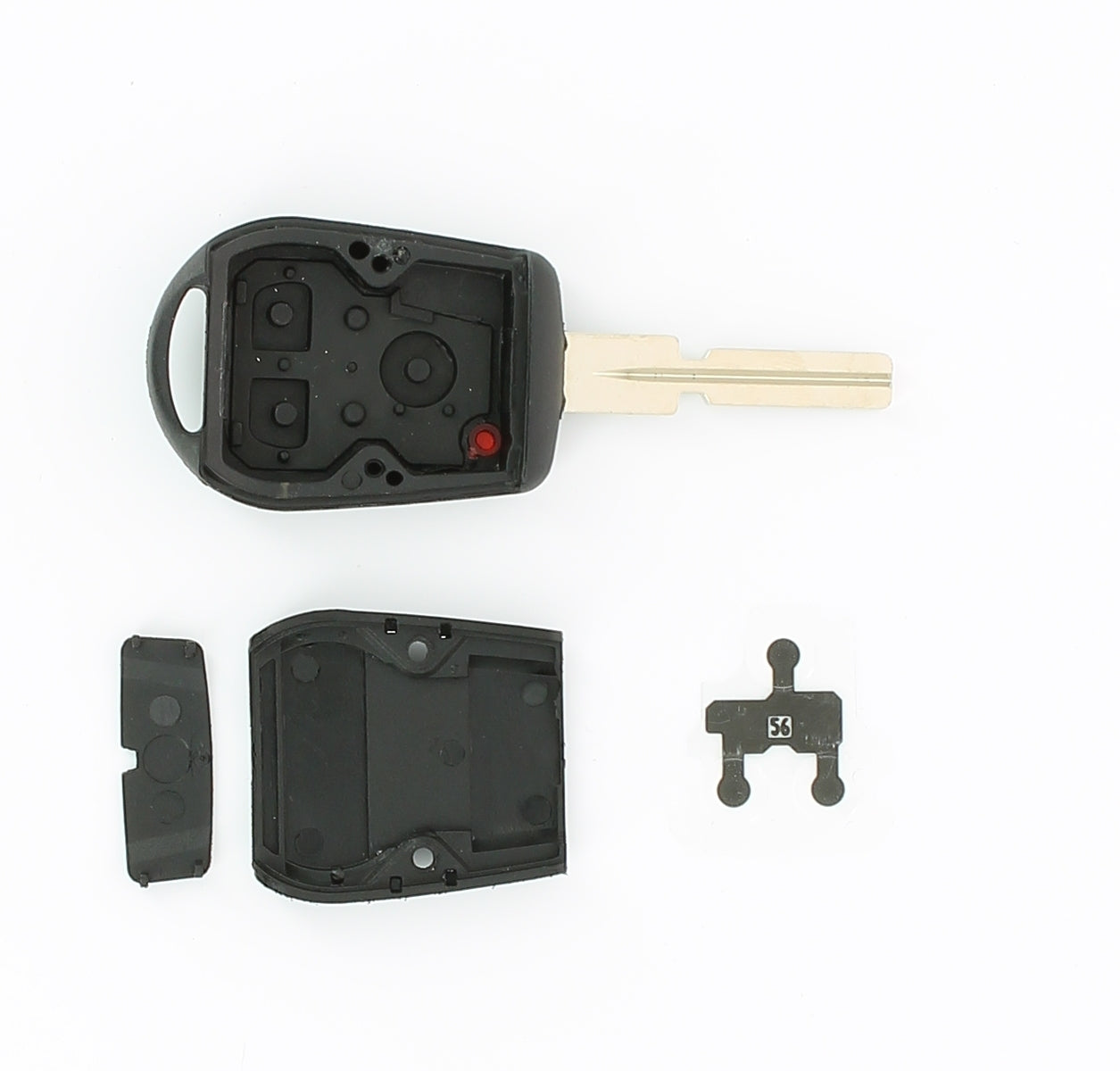 COQUE CLE ADAPTABLE POUR BMW 3 BOUTONS LAME FRAISEE KEYSKAR