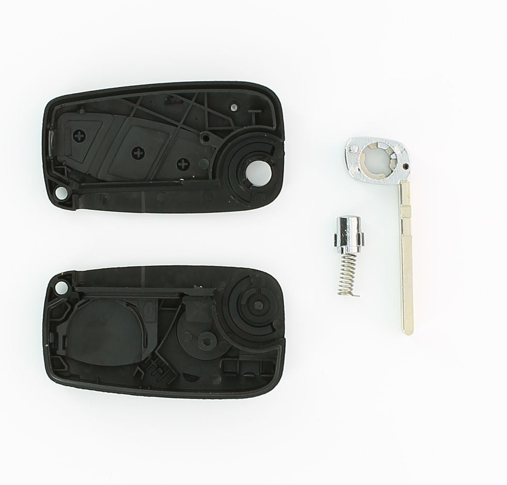 COQUE CLE ADAPTABLE FIAT 2 BOUTONS LAME FRAISEE RETRACTABLE 7MM