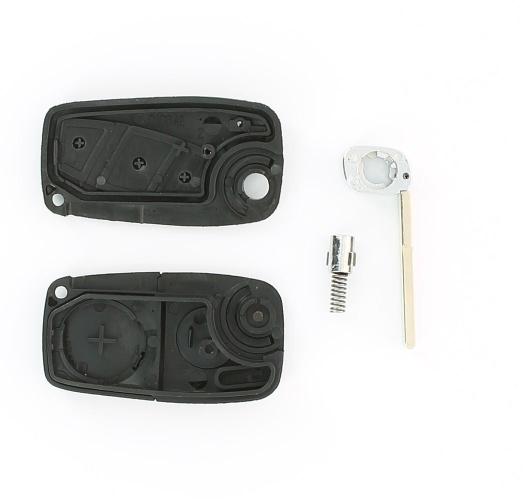 COQUE CLE ADAPTABLE FIAT 2 BOUTONS LAME FRAISEE RETRACTABLE 7MM