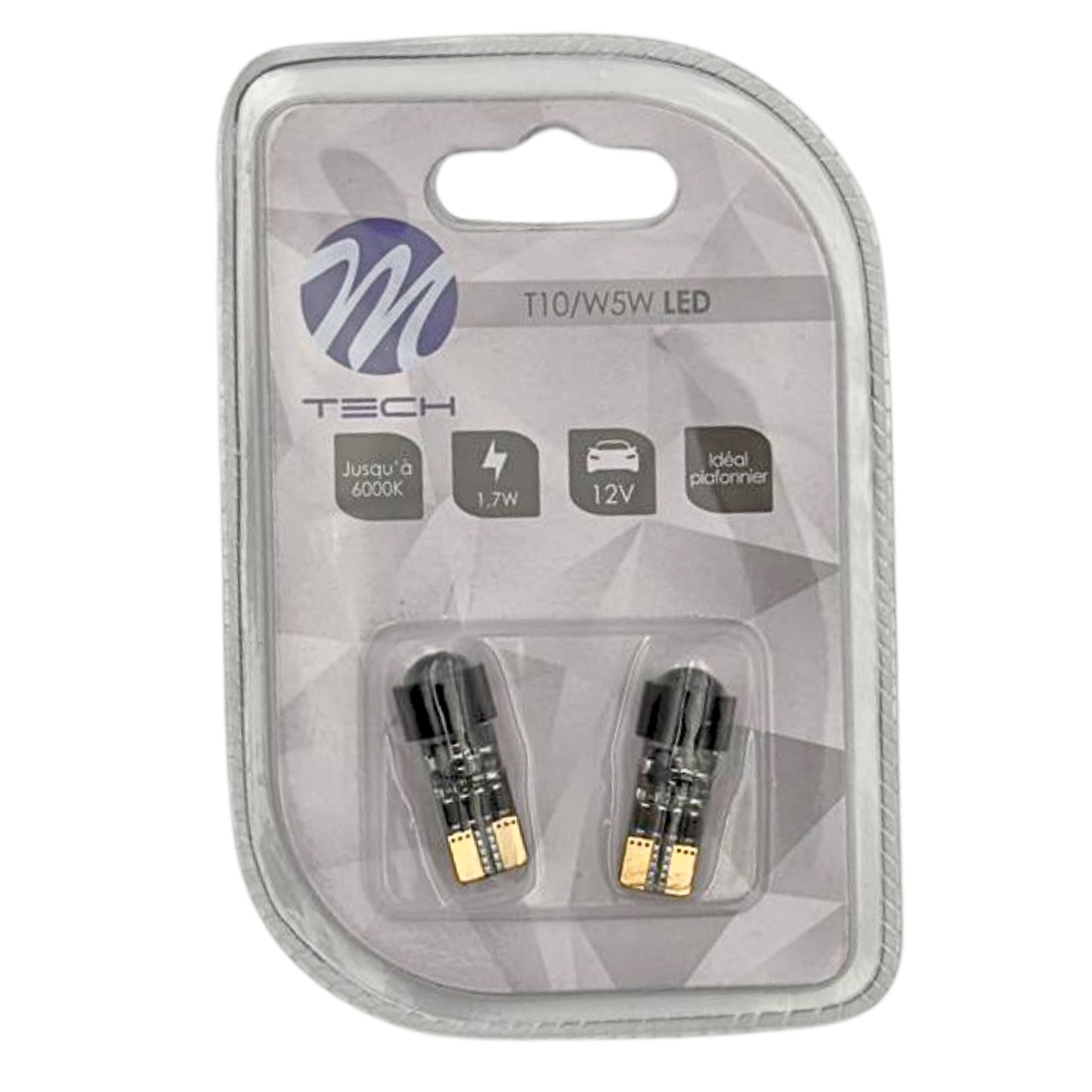 AMPOULES LED X 2 CANBUS - W5W/ T10 1,7W 6000K
