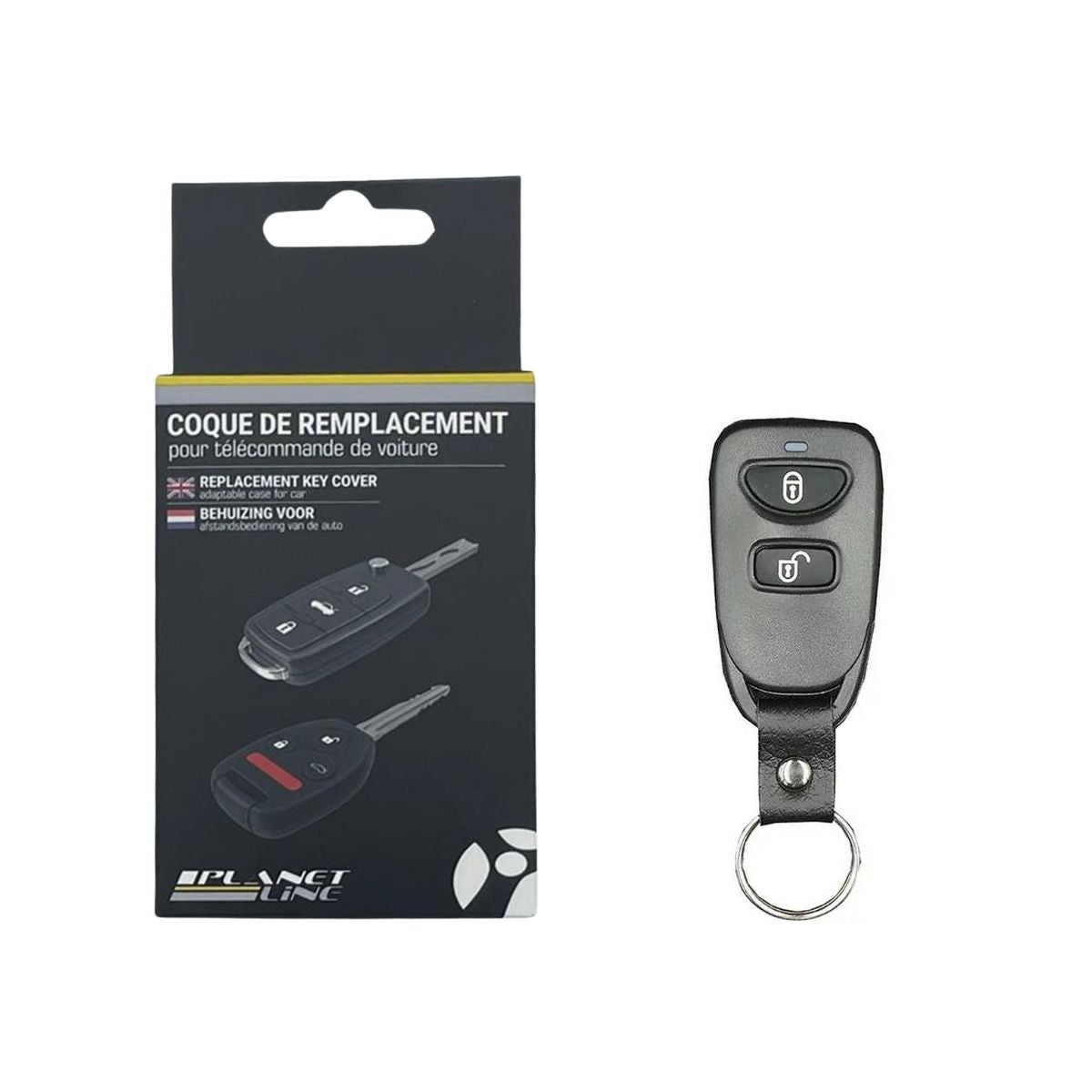 COQUE CLE ADAPTABLE POUR HYUNDAI 2 BOUTONS KEYSKAR