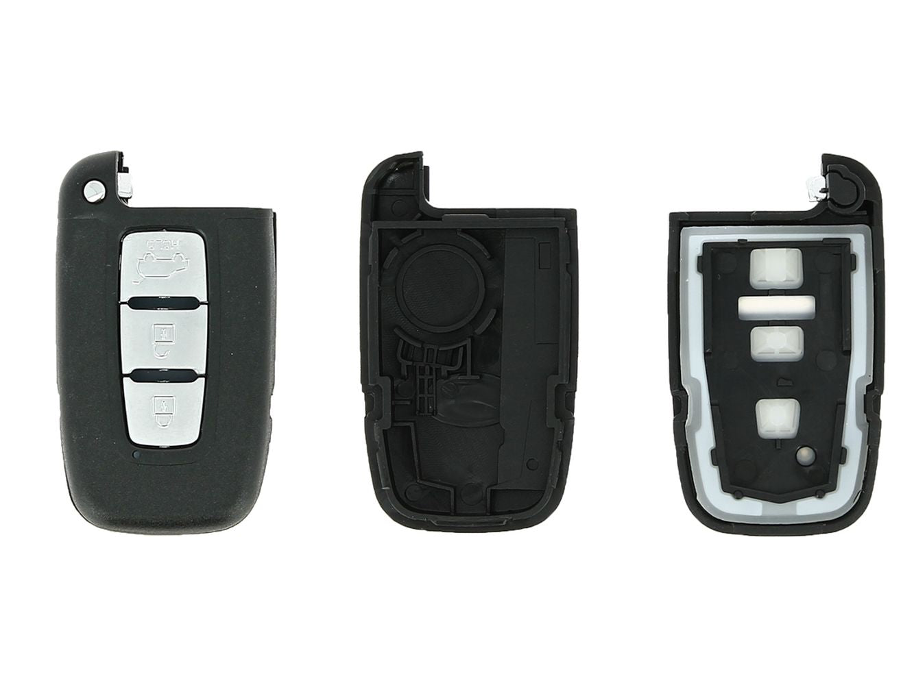 COQUE CLE ADAPTABLE POUR HYUNDAI 3 BOUTONS LAME FRAISEE KEYSKAR