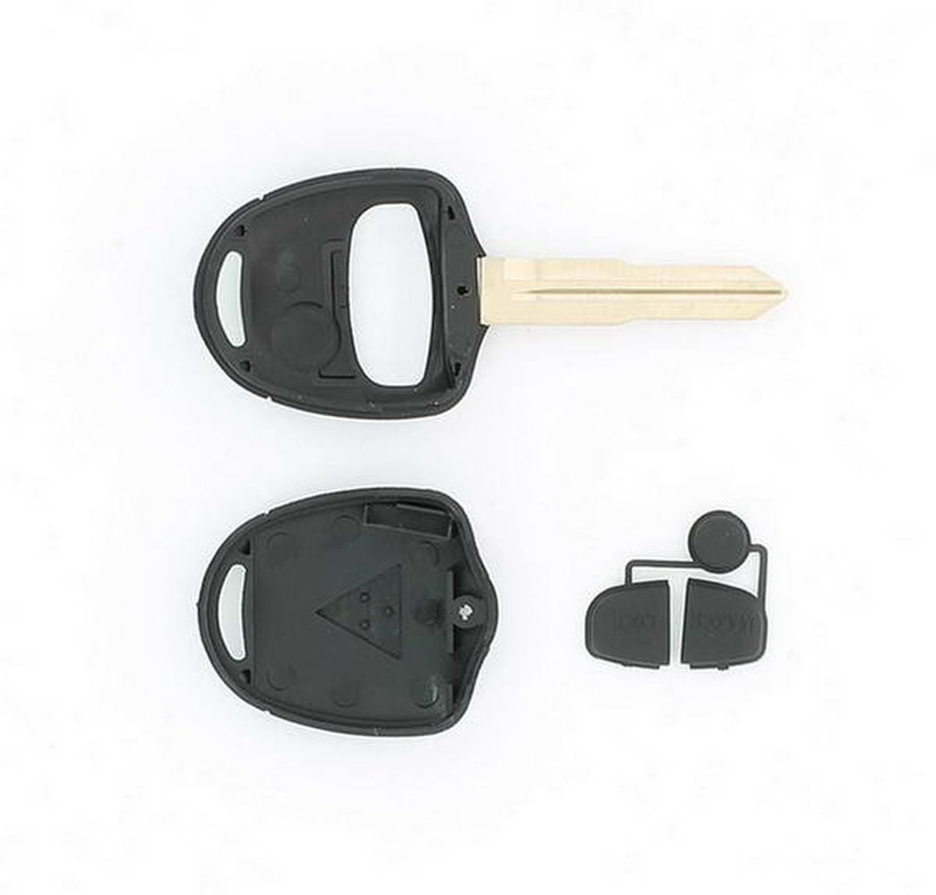 COQUE CLE ADAPTABLE MITSUBISHI 2 BOUTONS LAME CRANTEE FIXE