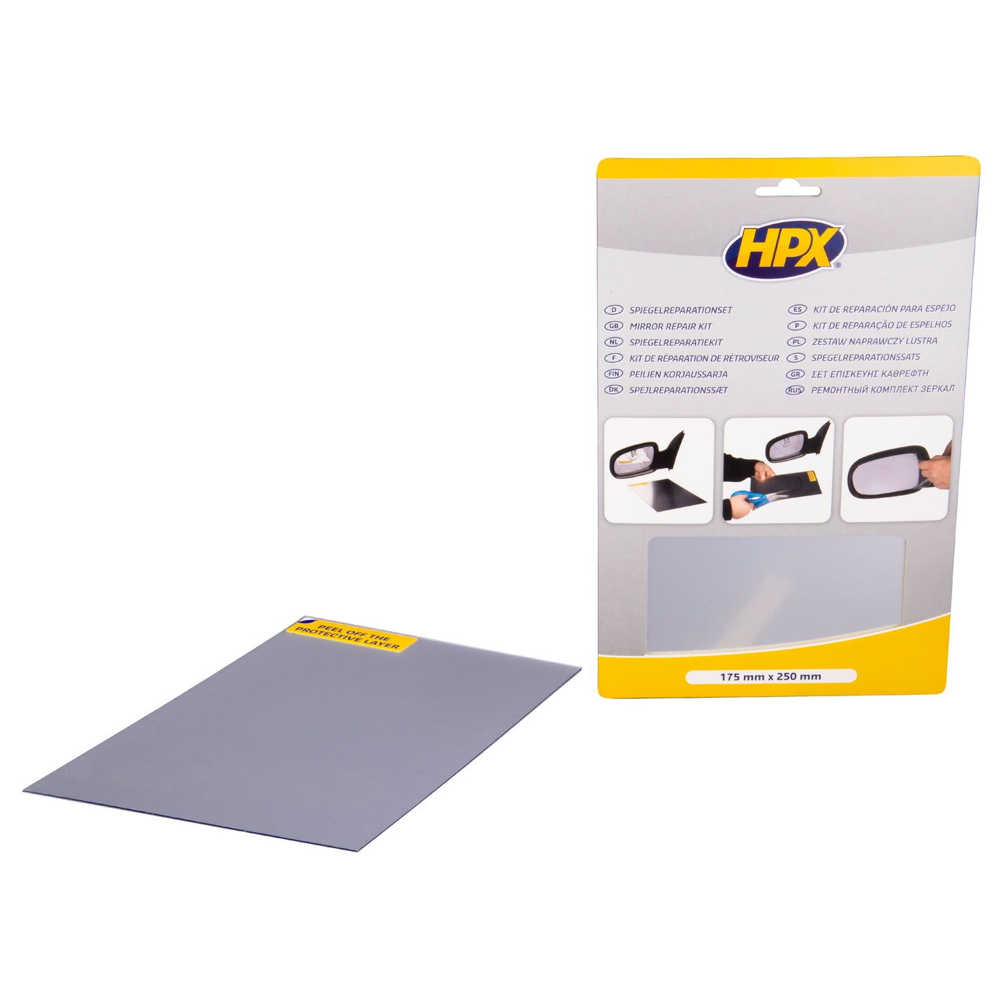 KIT DE RÉPARATION DE RÉTROVISEUR 175MM X 250MM HPX