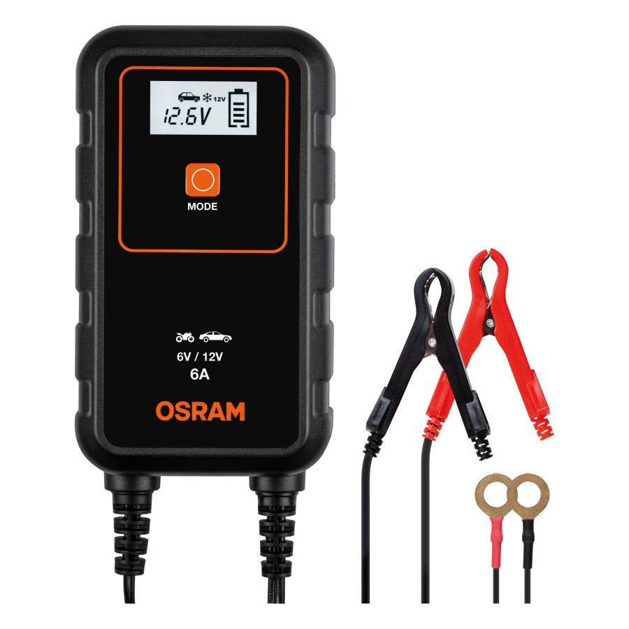 CHARGEUR BATTERIE INTELLIGENT+ MAINTIEN DE CHARGE 6A 6/12V OSRAM