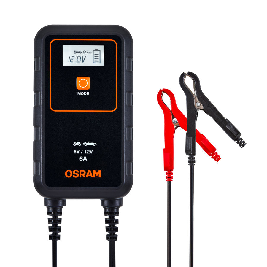 CHARGEUR BATTERIE INTELLIGENT+ MAINTIEN DE CHARGE 6A 6/12V OSRAM