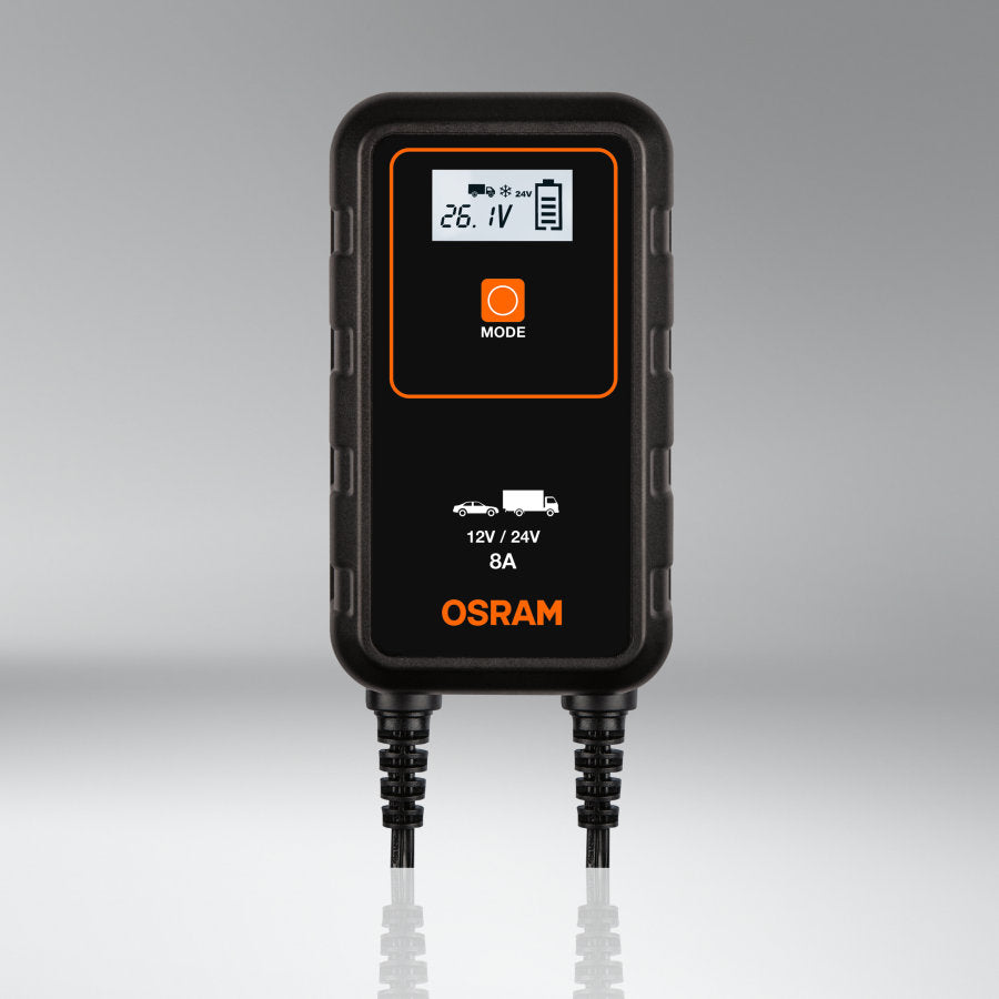 CHARGEUR BATTERIE INTELLIGENT+ MAINTIEN DE CHARGE 8A 6/12V OSRAM