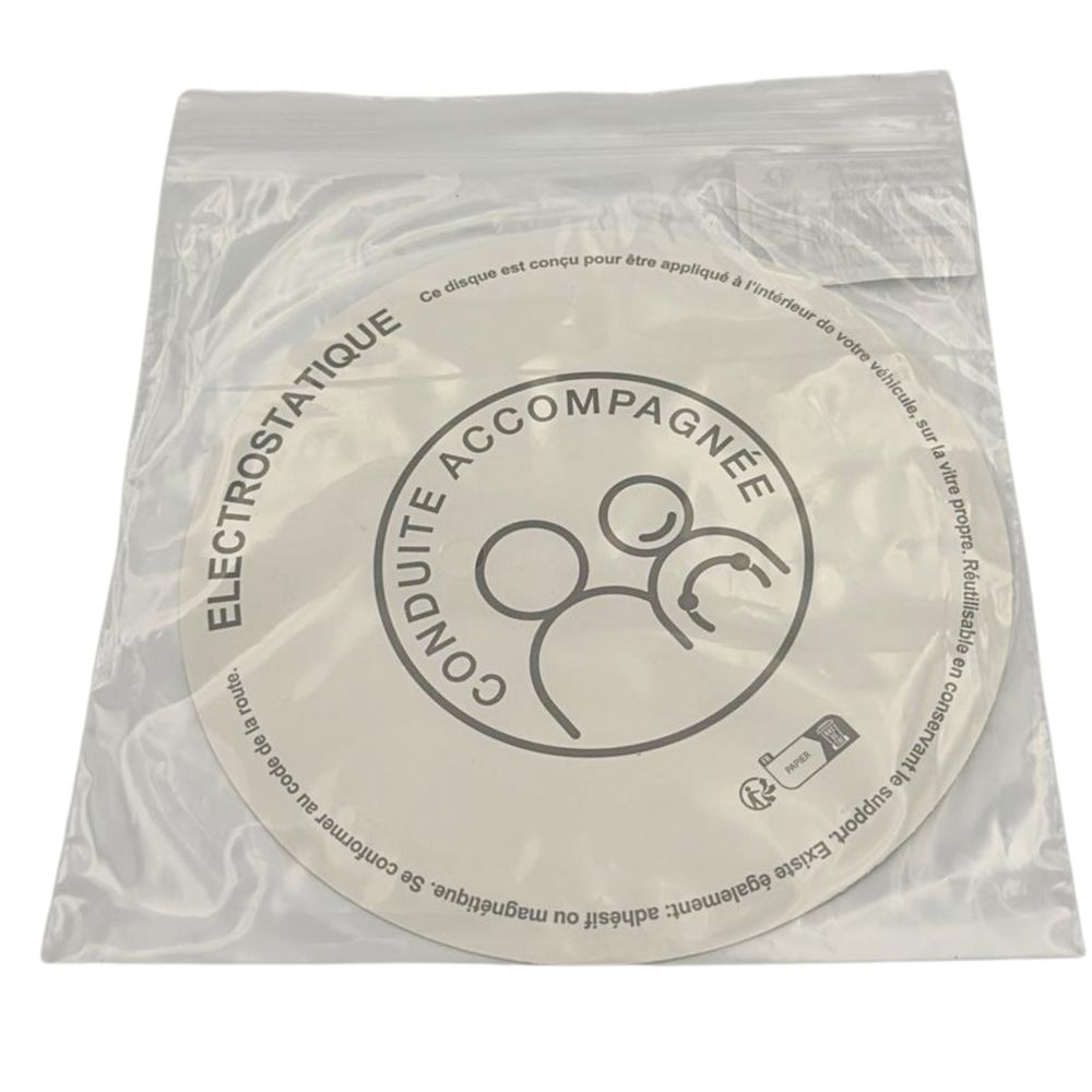 DISQUE ELECTROSTATIQUE "CONDUITE ACCOMPAGNEE"