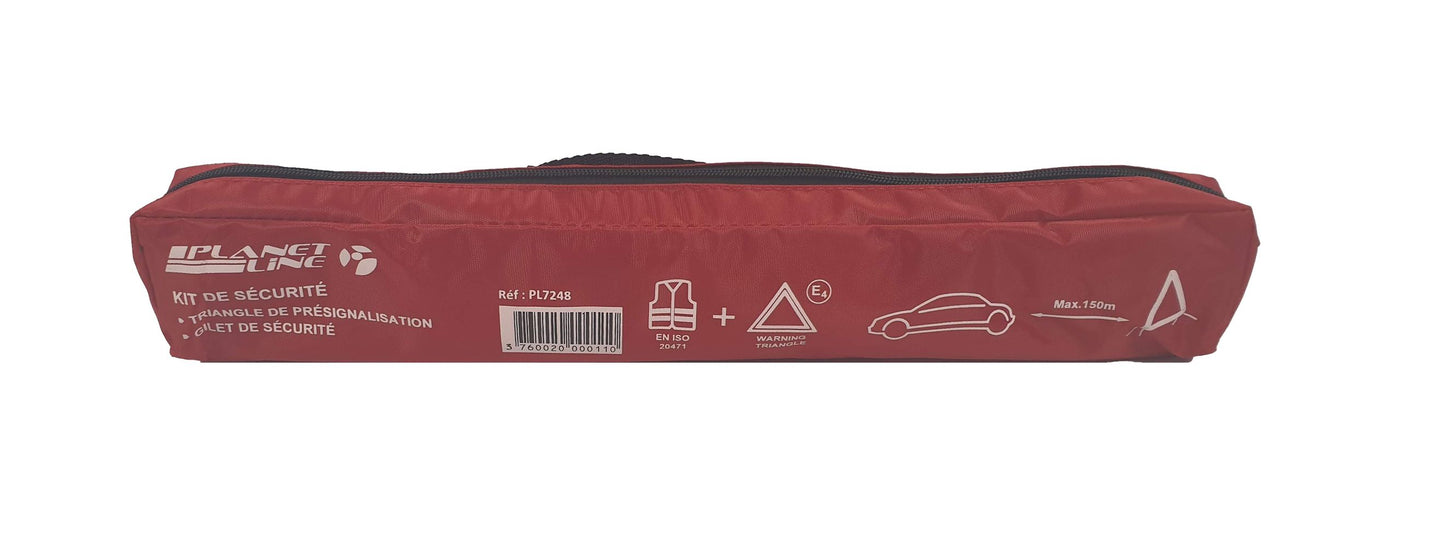 KIT GILET + TRIANGLE DE PRESIGNALISATION