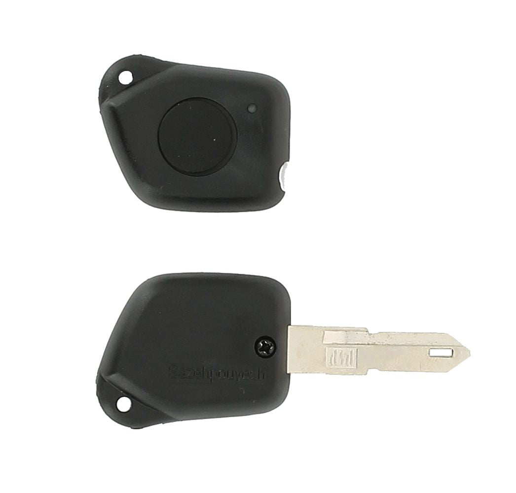 COQUE CLE ADAPTABLE PSA 1 BOUTON LAME CRANTEE FIXE