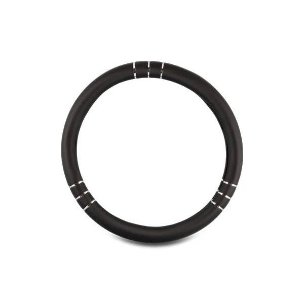 COUVRE VOLANT CHROMELINE NOIR