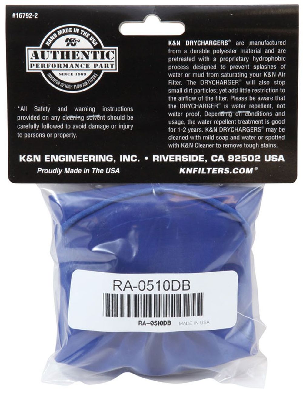 CHAUSSETTE DE RECHANGE POUR FILTRE A AIR K&N