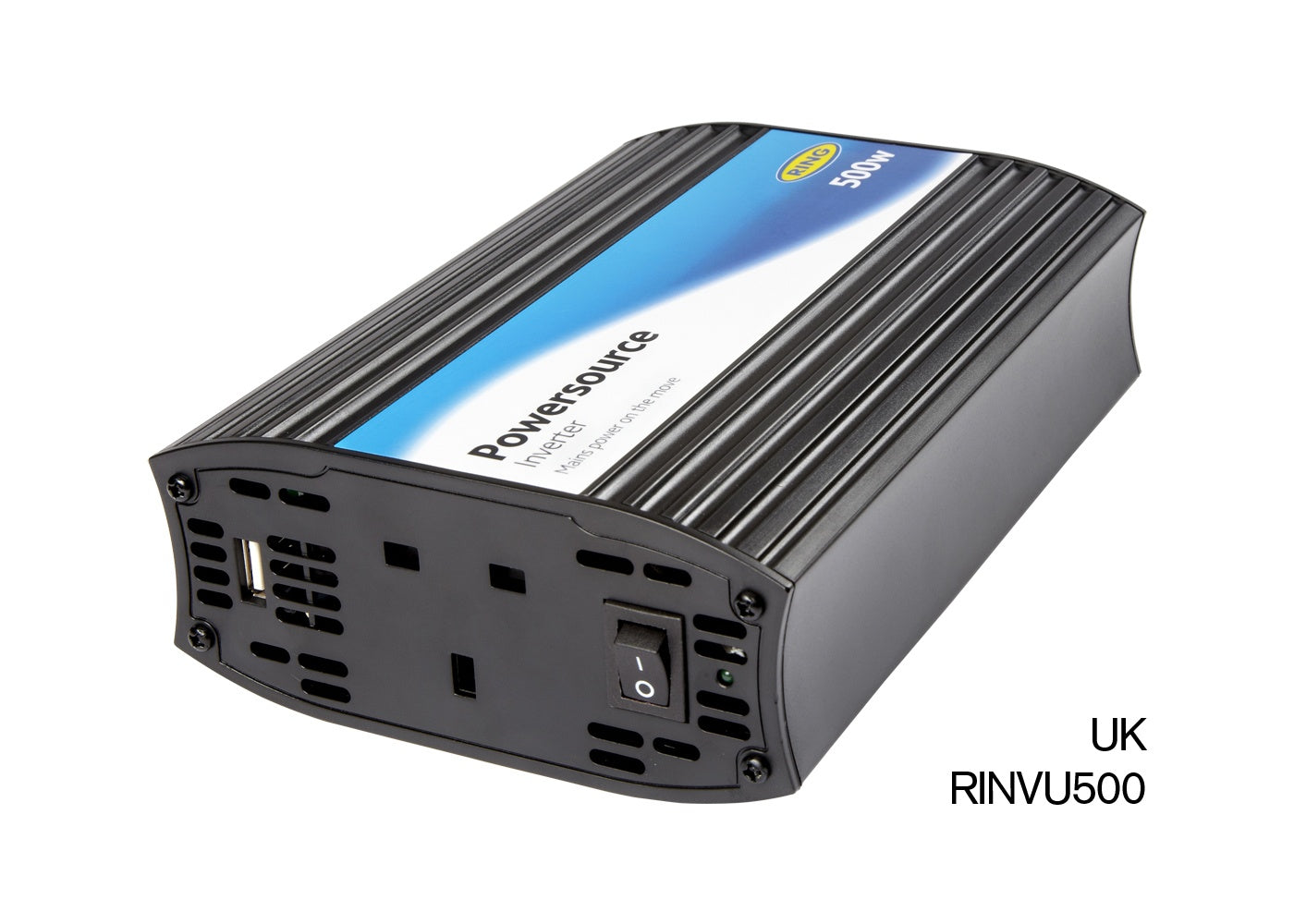 CONVERTISSEUR 12/230V 500 WATTS + USB 2A RING