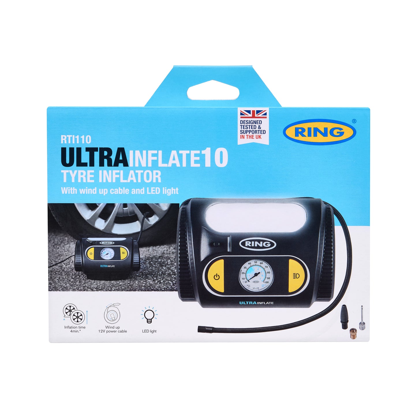 COMPRESSEUR D'AIR ANALOGIQUE 12V RING