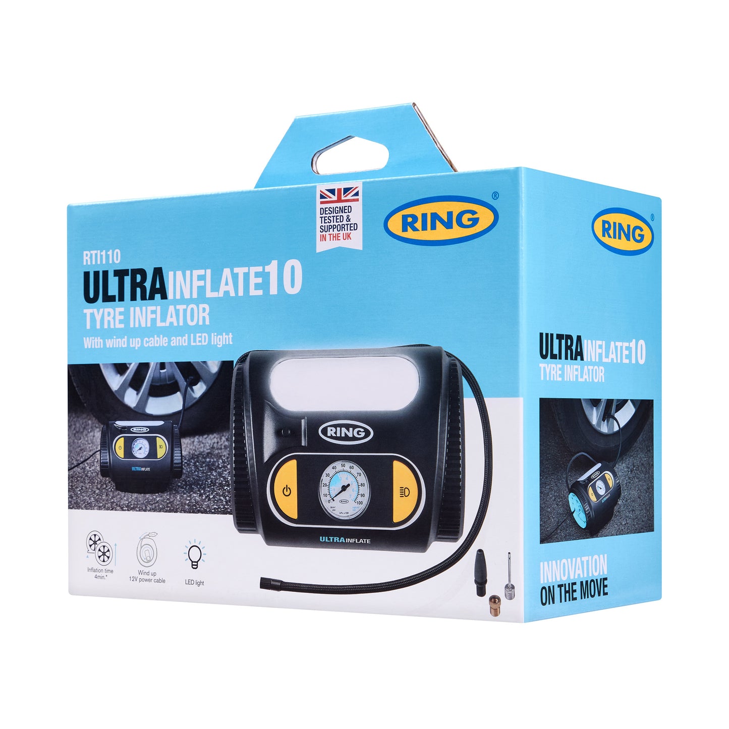 COMPRESSEUR D'AIR ANALOGIQUE 12V RING