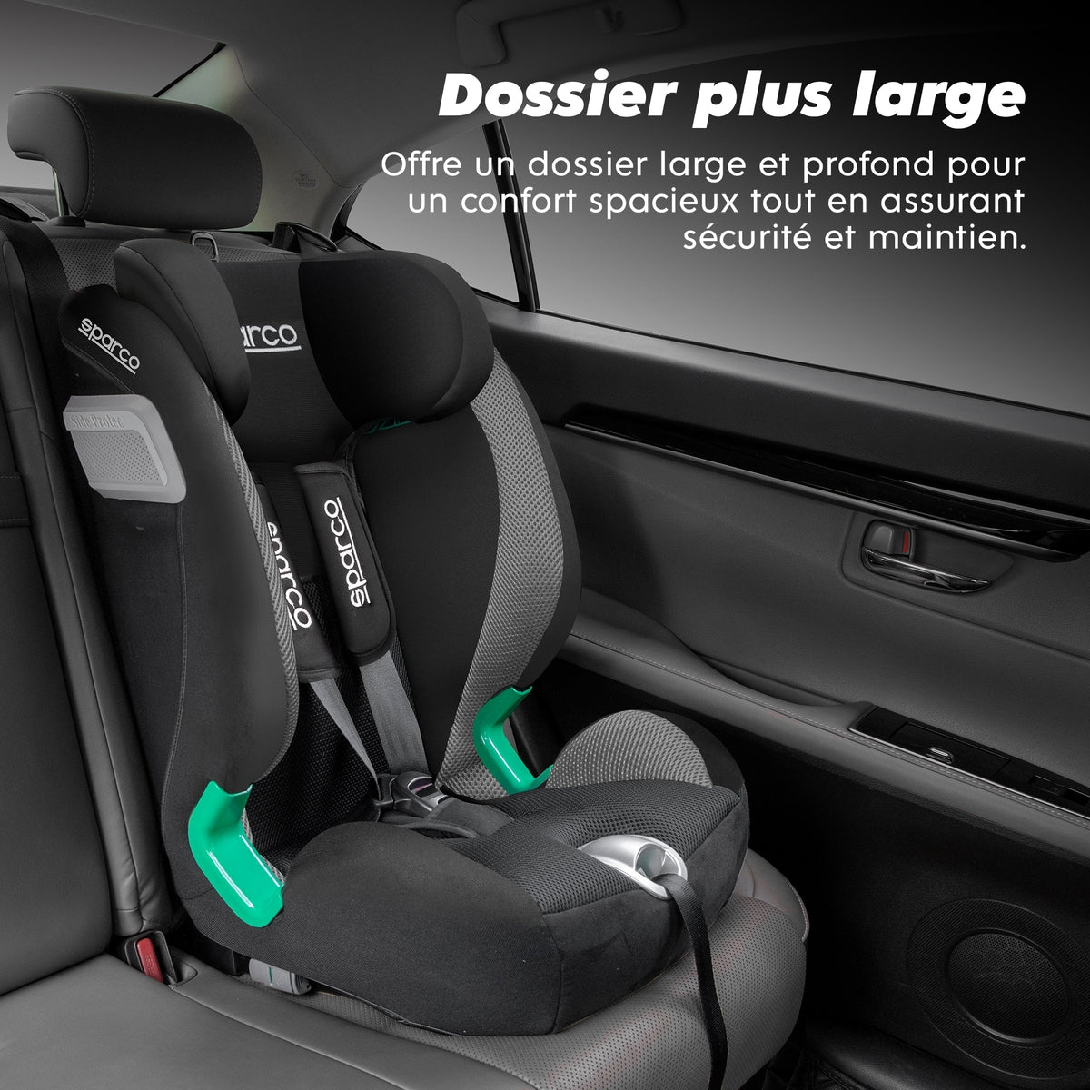 SIEGE ENFANT ISOFIX SPARCO 76-150CM ECE R129