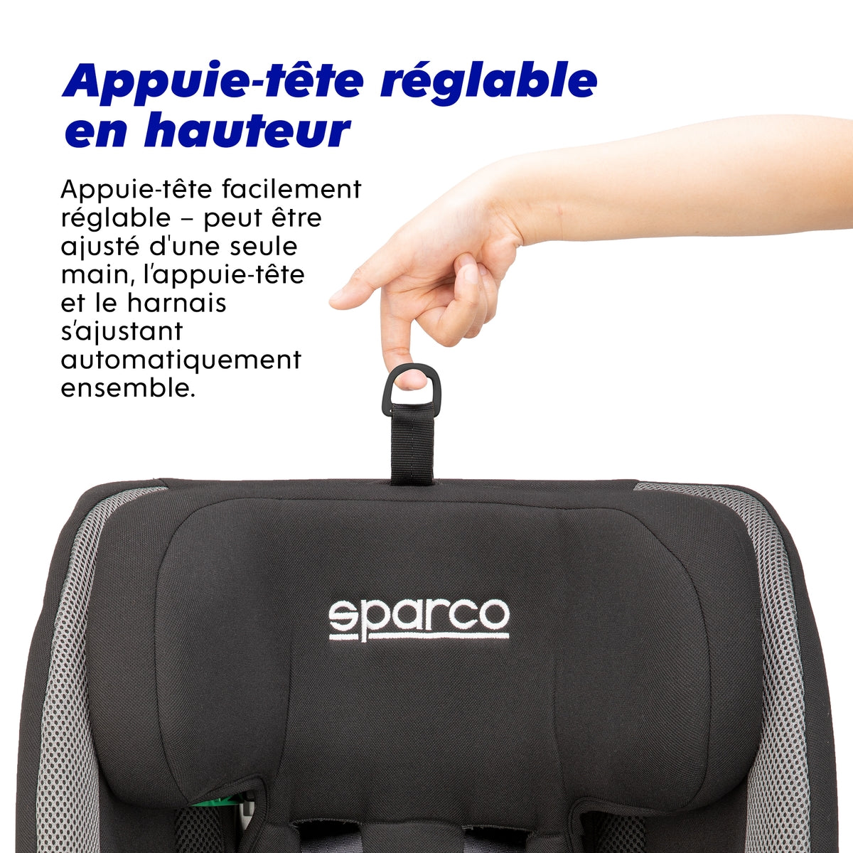 SIEGE ENFANT ISOFIX SPARCO 76-150CM ECE R129