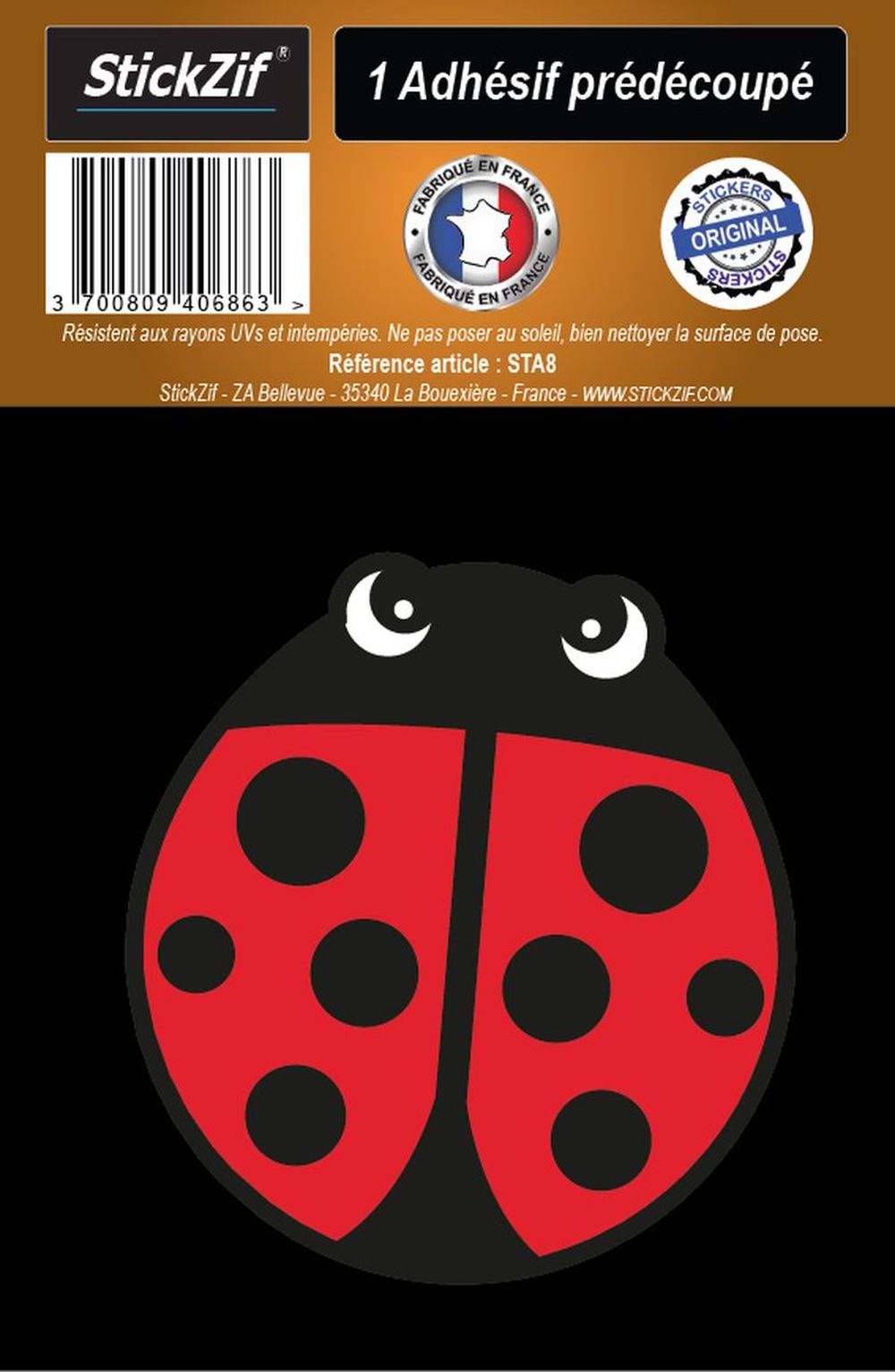 ADHESIF COCCINELLE X1 z