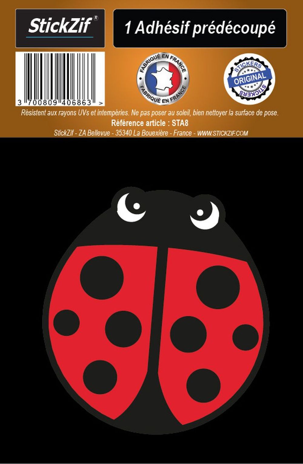 ADHESIF COCCINELLE X1