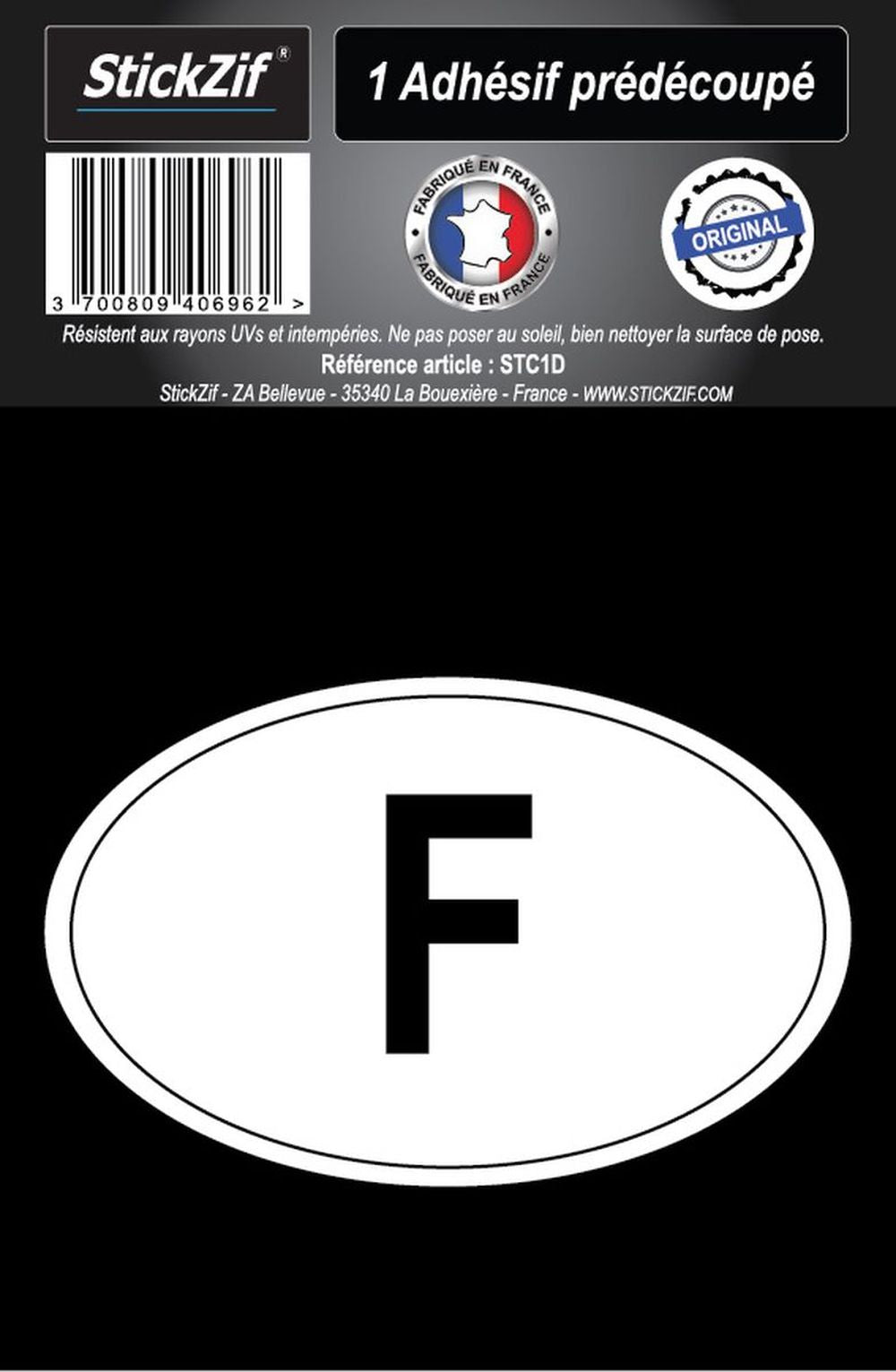 ADHESIF OVALE F X1