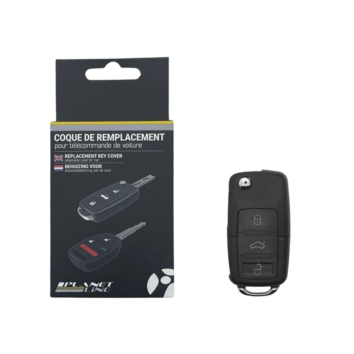 COQUE CLE ADAPTABLE POUR VAG 3 BOUTONS LAME FRAISEE KEYSKAR