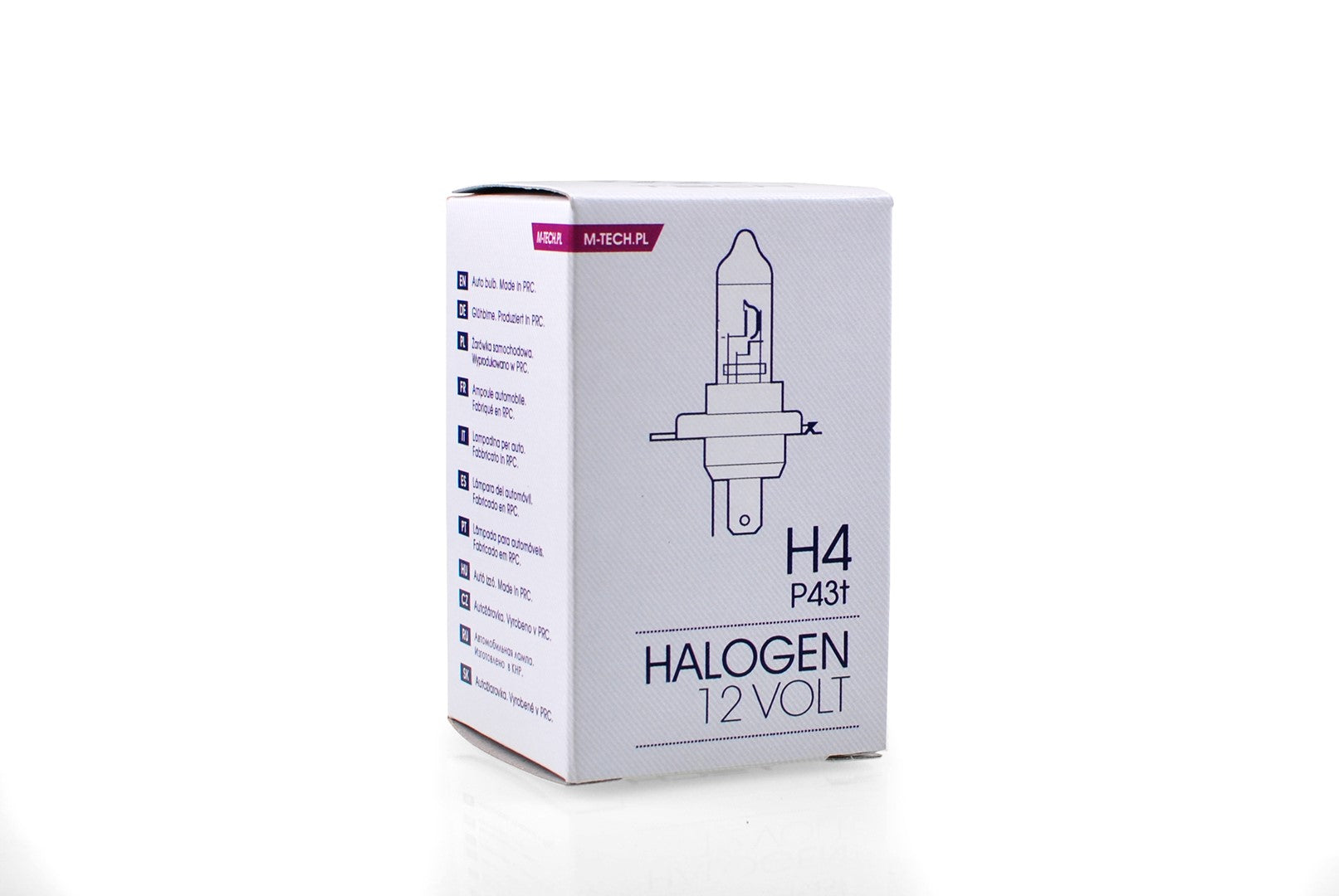 AMPOULE HALOGENE H4 P43T 12V 55W (BOITE) X1 MTECH