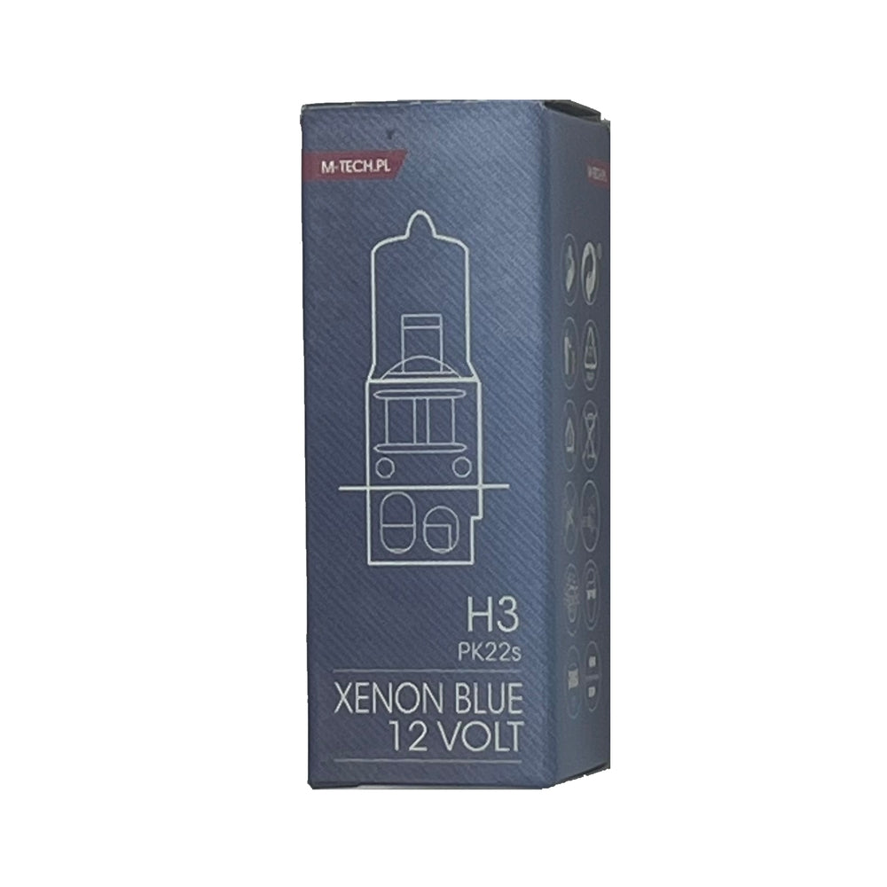 1 AMPOULE XENON BLUE H3 12V 55W PK22S MTECH