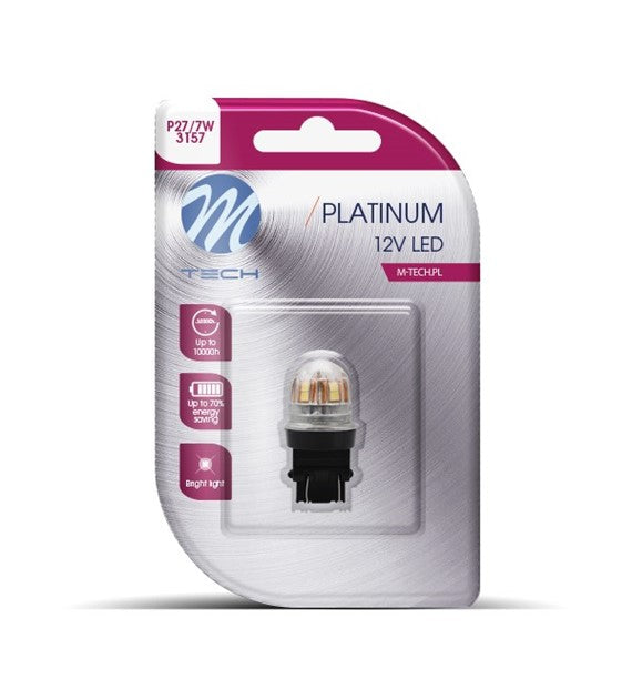 AMPOULE LED X 1 - 3157 - P27/7W - 15X2835SMD CANBUS 12-24V BLANC (LB831W-01B PLATINUM)