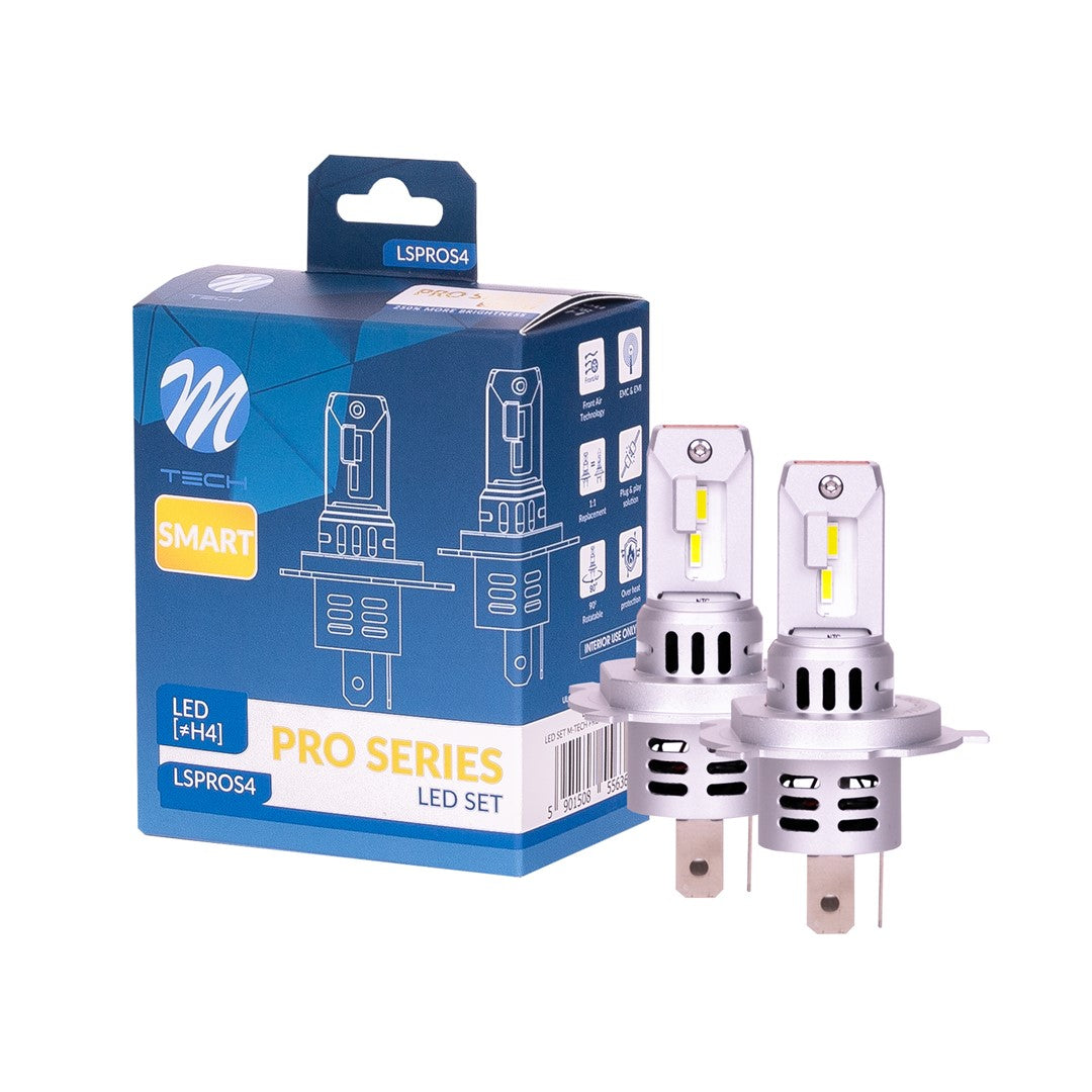 2 AMPOULES LED H4/H19 42W 12V 6000K 4600LM MAX PLUG AND PLAY