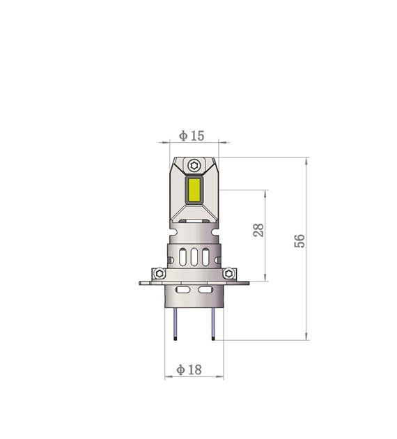2 AMPOULES LED H7 46W 24V 6000K 4800LM MAX PLUG AND PLAY