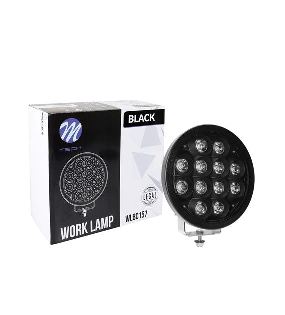 PROJECTEUR LONGUE PORTEE LED CREE ROND - 72W 12-32V NOIR 230mm