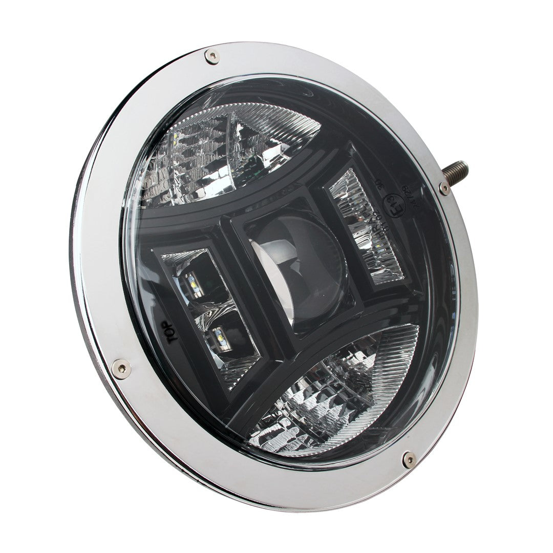 PROJECTEUR LONGUE PORTEE LED CREE ROND 70W, 2GEN., CHROME, 220mm