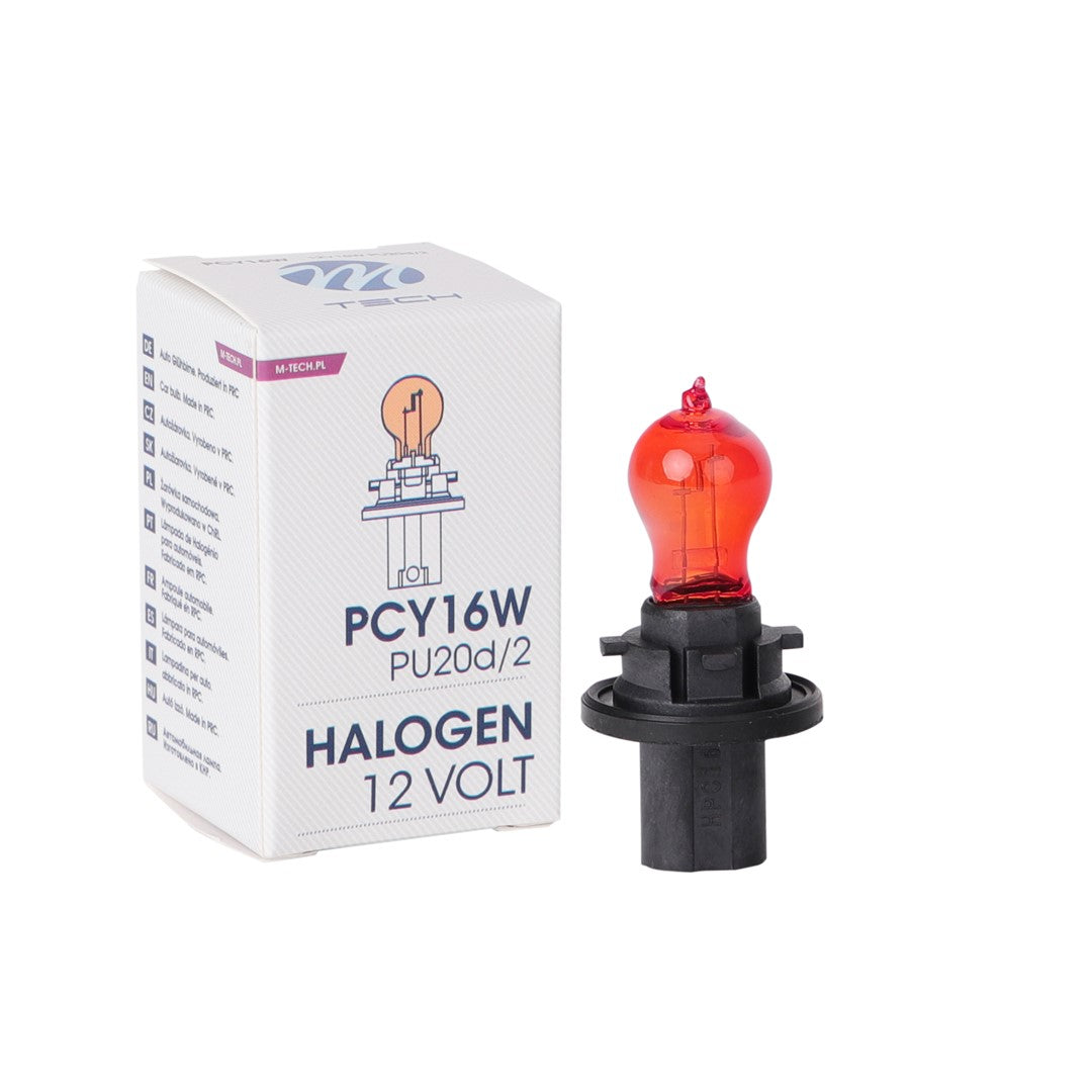AMPOULE HALOGENE PCY16W 12V 16W PU20D/2 (BOITE) X 1 MTECH