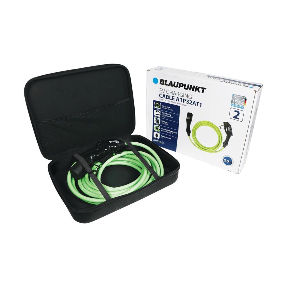 CABLE CHARGE VEHICULE ELECTRIQUE 32A MONOPHASE T1 >T2 A1P32AT1 N°2 BLAUPUNKT