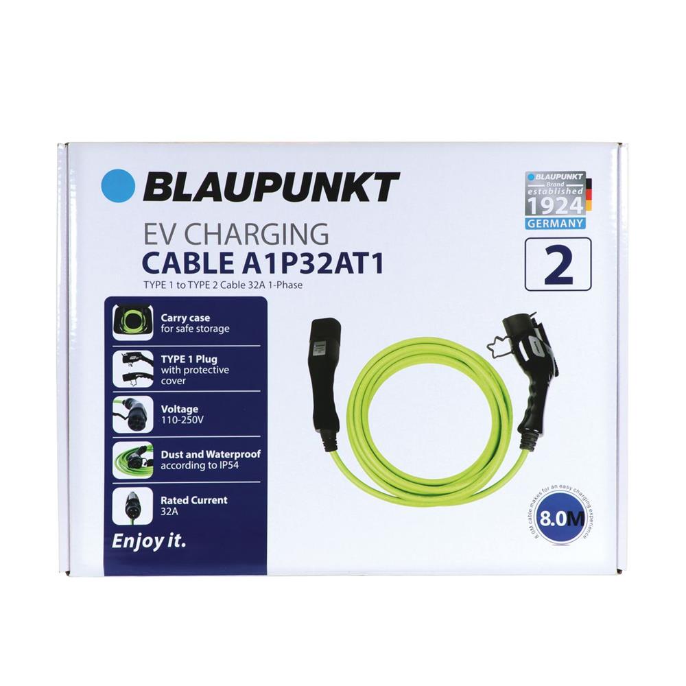 CABLE CHARGE VEHICULE ELECTRIQUE 32A MONOPHASE T1 >T2 A1P32AT1 N°2 BLAUPUNKT