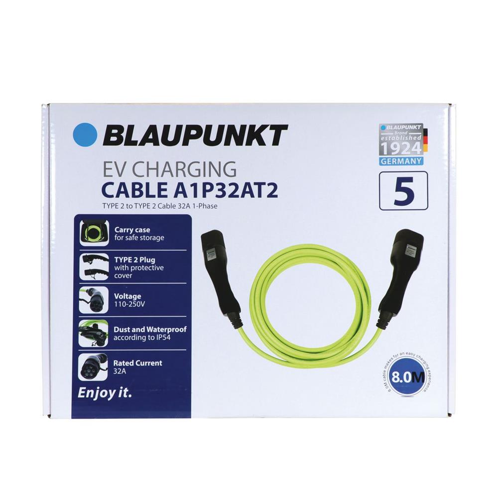 CABLE CHARGE VEHICULE ELECTRIQUE 32A MONOPHASE T2 >T2 A1P32AT2 N°5 BLAUPUNKT