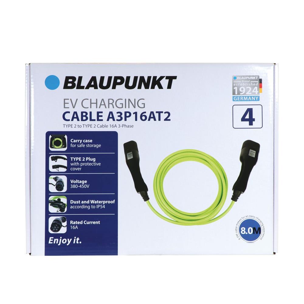 CABLE CHARGE VEHICULE ELECTRIQUE 16A TRIPHASE T2 >T2 A3P16AT2 N°4 BLAUPUNKT