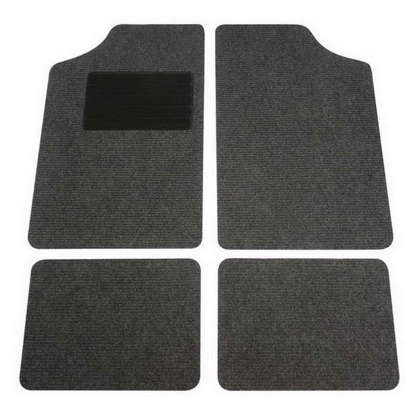 JEU DE 4 TAPIS DE SOL UNIVERSEL GRIS
