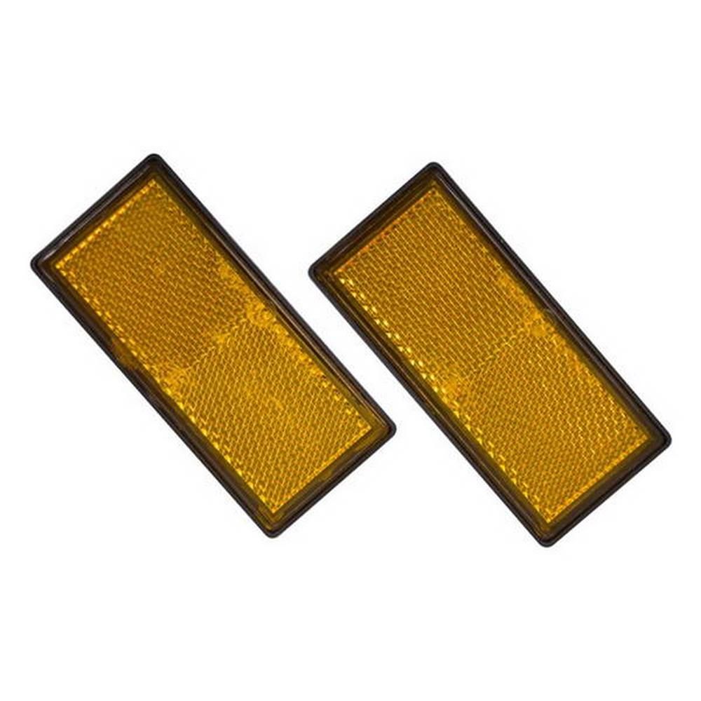 REFLECTEURS 86X40MM ORANGE X2