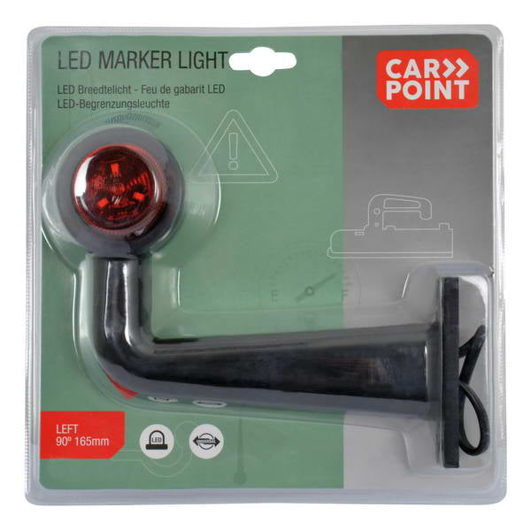 FEU DE GABARIT GAUCHE/LED ROUGE/BLANC 165MM