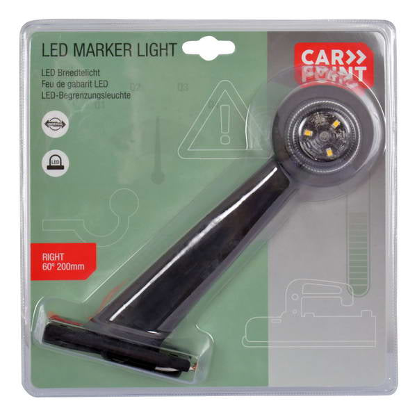 FEU DE GABARIT DROIT/LED DIAGONAL ROUGE/BLANC 200MM