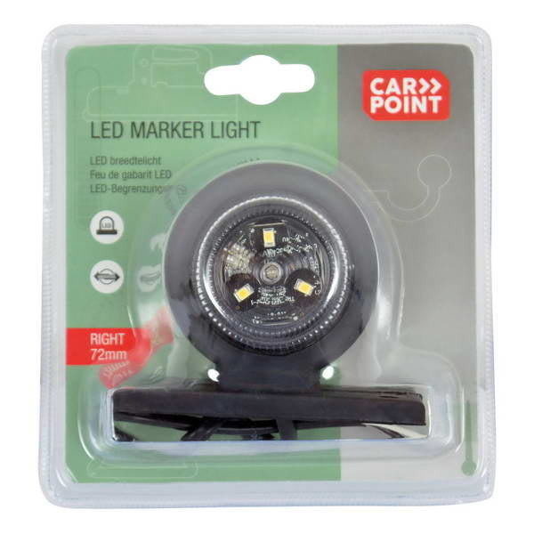 FEU DE GABARIT DROIT/LED ROUGE/BLANC 72MM