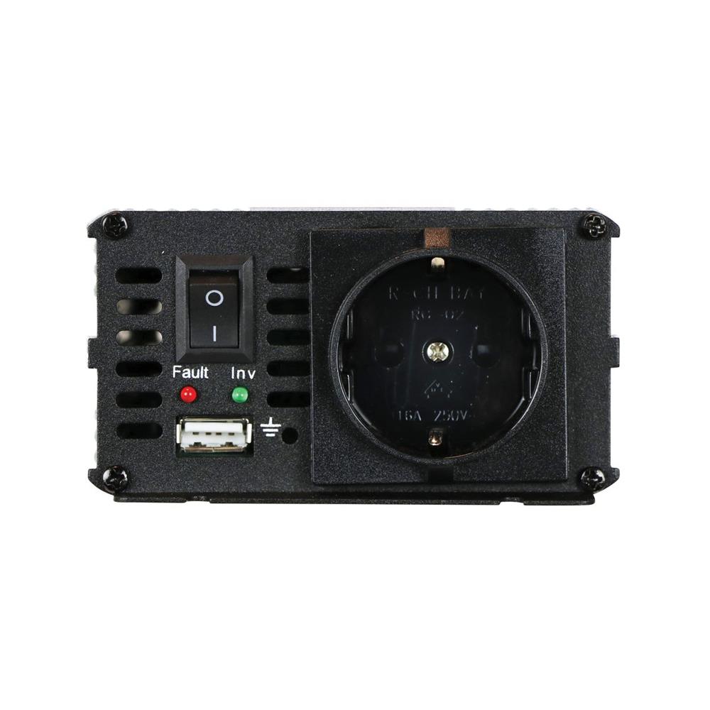 CONVERTISSEUR 12/230V 600W AVEC PINCES CROCO