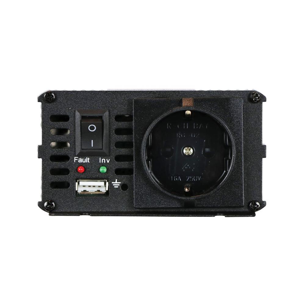 CONVERTISSEUR 24/230V 300W AVEC PINCES CROCO